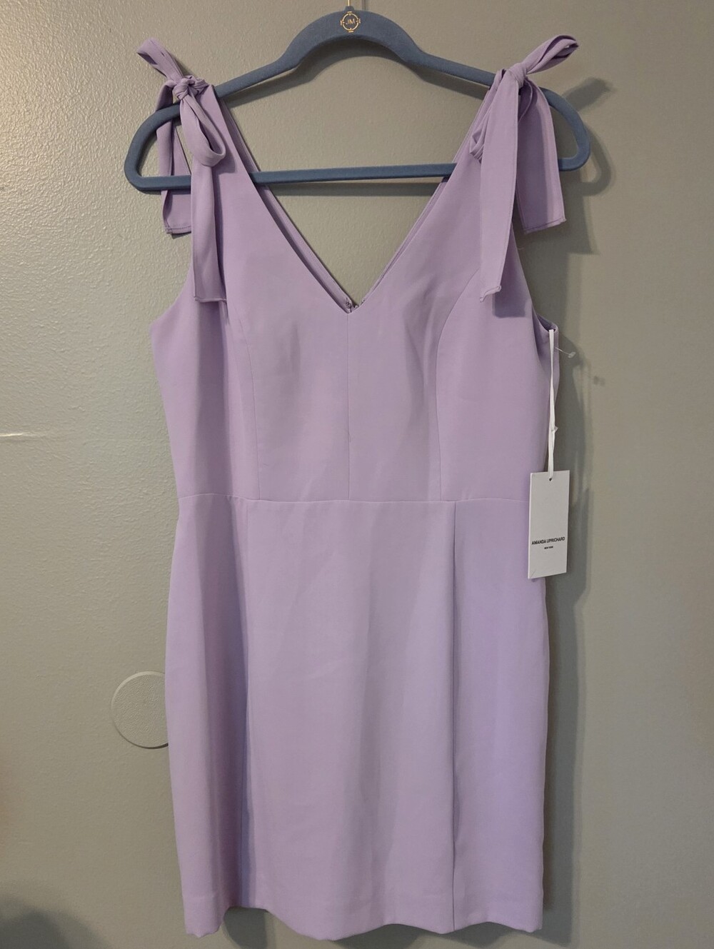 Amanda Uprichard Women's Lavender Purple Allora Mini Dress Sz L - Picture 5 of 11